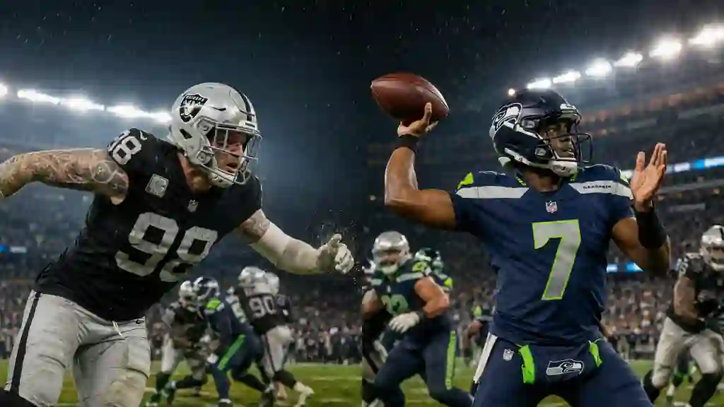 las vegas raiders vs seahawks match player stats